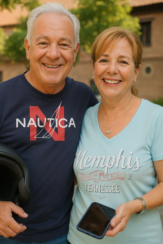 Pareja mayor sonriendo